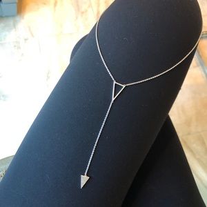 Silver Triangle/Arrow Layer Necklace
